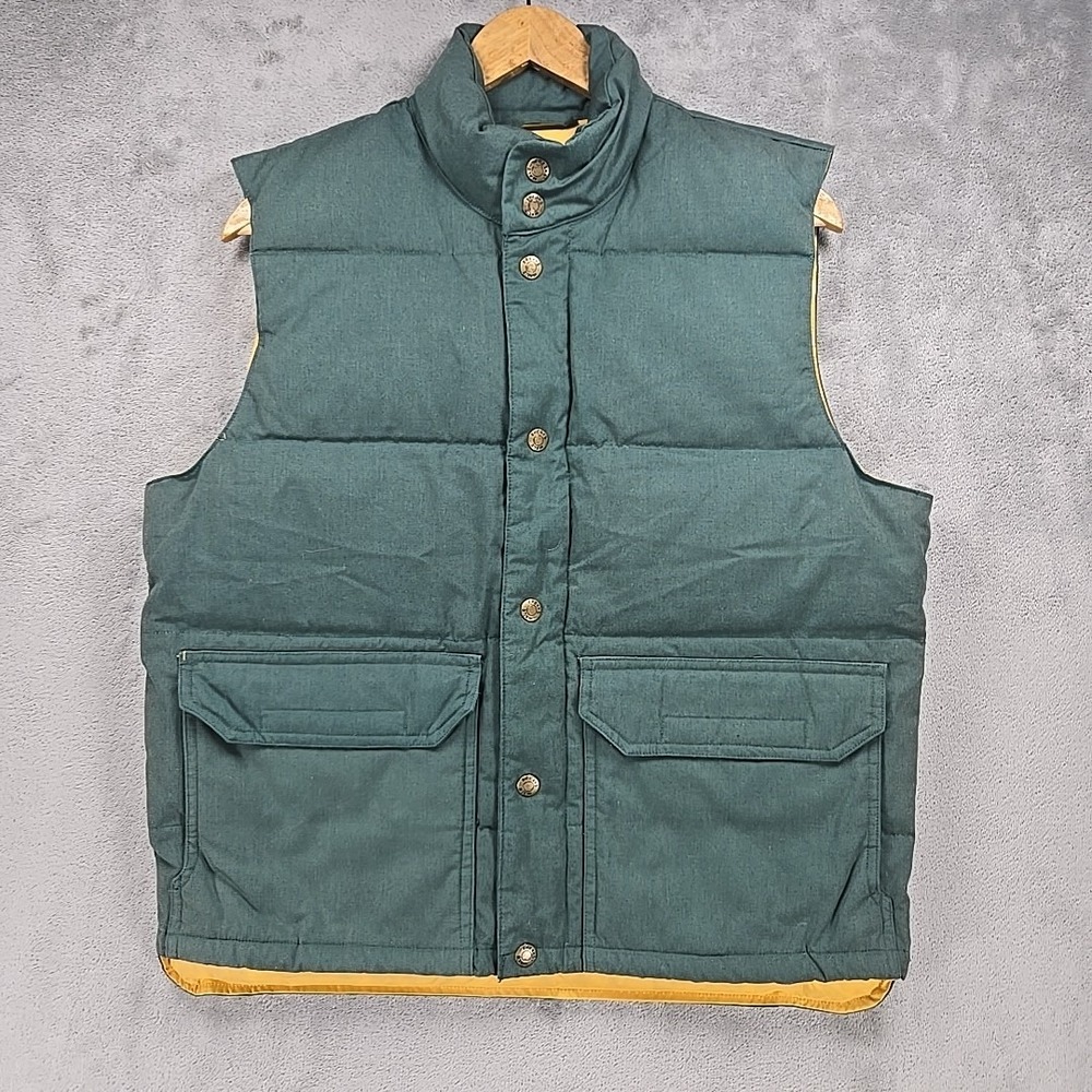Freaks Natural Feeling Down Puffer Jacket Green Yellow Male Freaks Sz M Gorpcore